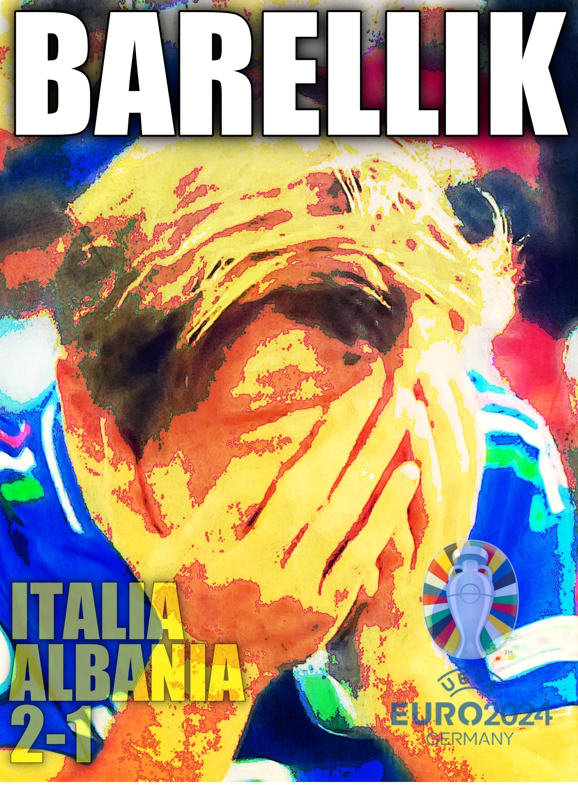Germania 2024, Italia-Albania 2-1. L'Italia vince dopo essere passata in svantaggio a causa di un gol lampo degli albanesi (23"). Pareggia Bastoni, Barella segna il gol vittoria